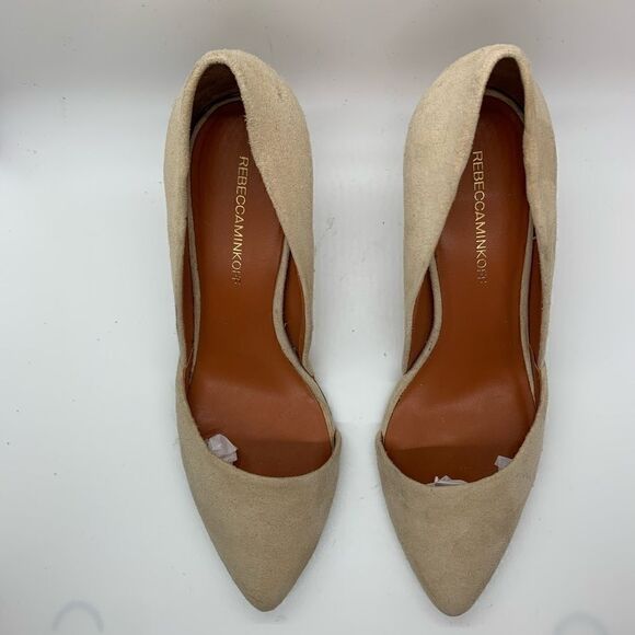 Rebecca Minkoff tan suede leather heels. - Picture 4 of 8